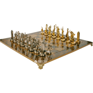 Шахматы Manopoulos Греко-Римская война в деревянном футляре 27.5х27.5 см (S3BRO)
