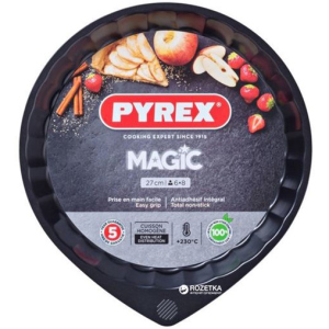 Форма круглая для выпечки пироговPyrex Magic27 см Круглая Черная (MG27BN6) в Николаеве