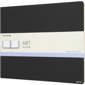 Записная книга Moleskine Art Cahier 21.59 x 27.94 см без линовки Черный (8058341715628)