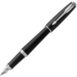 Ручка перьевая Parker Urban 17 Muted Black CT FP F Черная Черно-серебристый корпус (30 111) ТОП в Николаеве