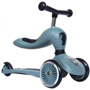 Самокат Scoot and Ride Highwaykick-1 серо-синий (SR-160629-STEEL) (4897033962711) лучшая модель в Николаеве