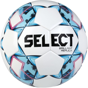 М'яч футбольний Select Brillant Replica New (318) №4 Біло-блакитний (5703543267453) рейтинг