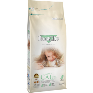 Сухий корм для кішок BonaCibo Adult Cat Lamb&Rice з м'ясом ягняти і рисом 5 кг (BC405666) краща модель в Миколаєві