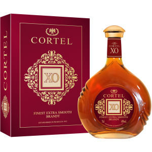 Бренди Brandy Cortel XO (Ella decanter) 0.7 л 40% в подарочной упаковке (3269551550496)