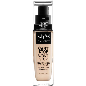 Жидкая тональная основа NYX Professional Makeup Can`t Stop Won`t Stop 24-Hour Foundation 01 Pale 30 мл (800897157173)